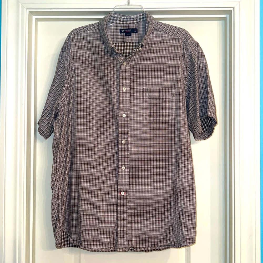 Daniel Cremieux Button Down Short Sleeve Shirt, XL